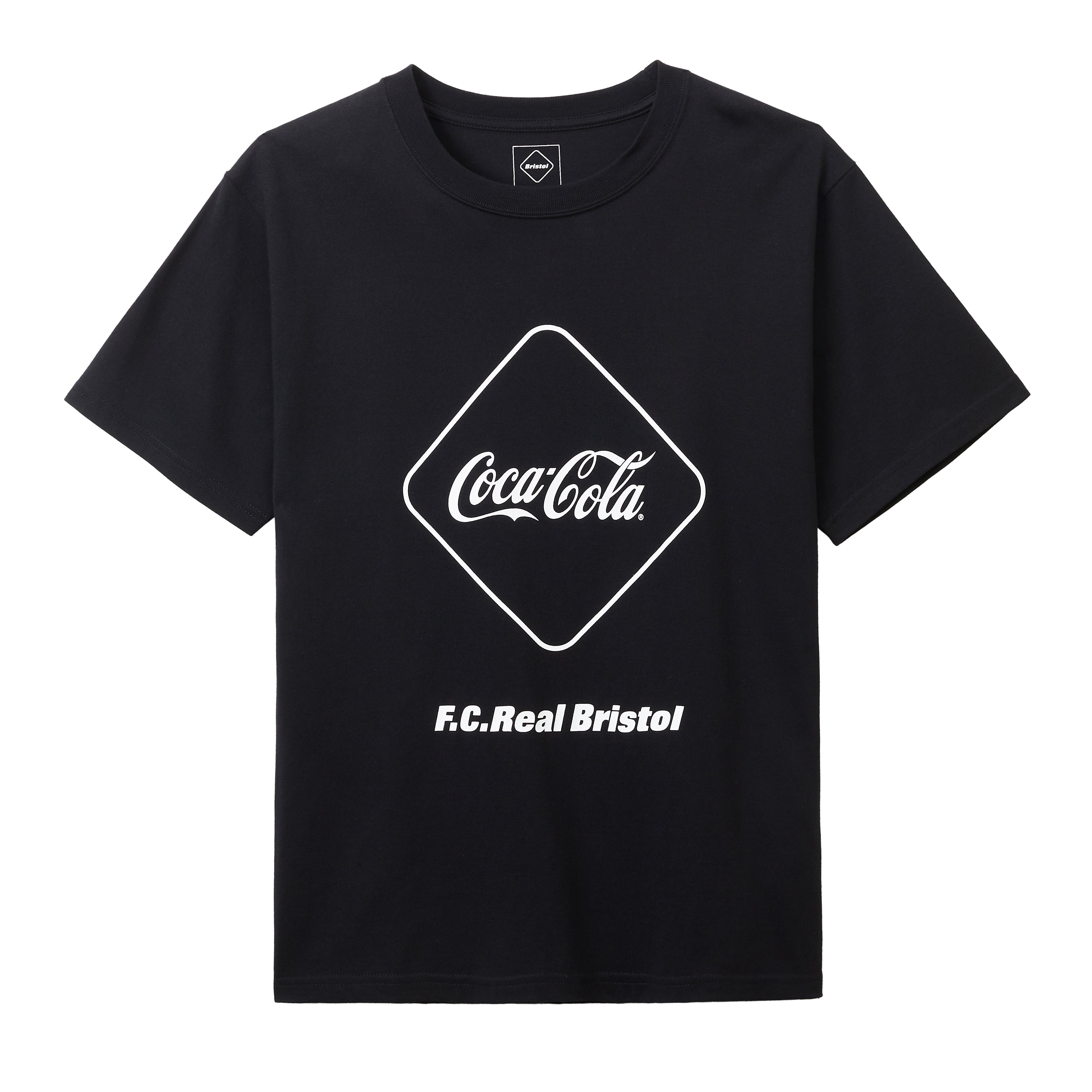 F. C. REAL BRISTOL COCA-COLA EMBLEM TEE (BLACK) | Isetan KL Online Store