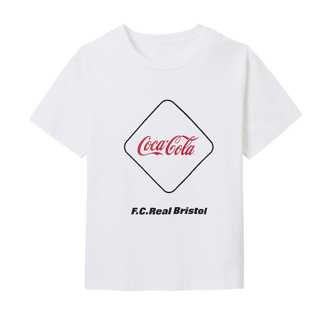 F. C. REAL BRISTOL COCA-COLA EMBLEM TEE (WHITE) | Isetan KL Online Store