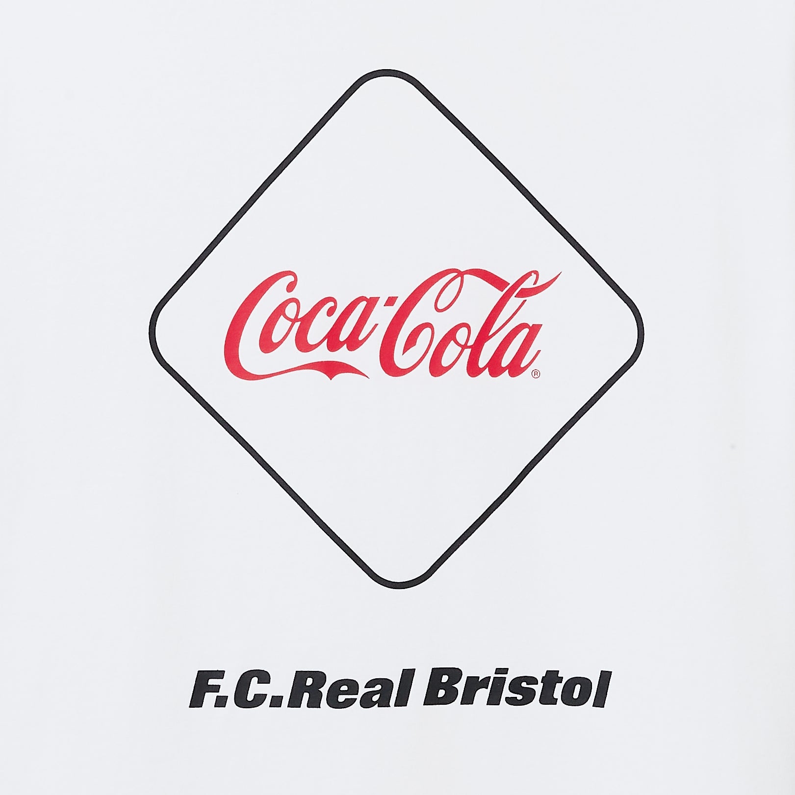 F. C. REAL BRISTOL COCA-COLA EMBLEM TEE (WHITE) | Isetan KL Online Store