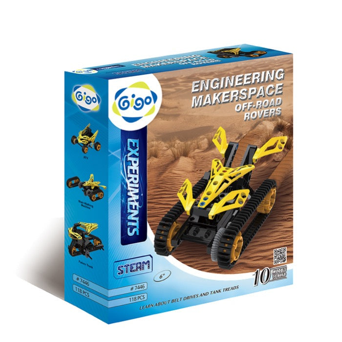 GIGO Experiments - Engineering Makerspace Off-Road Rover (118pcs) | Isetan KL Online Store