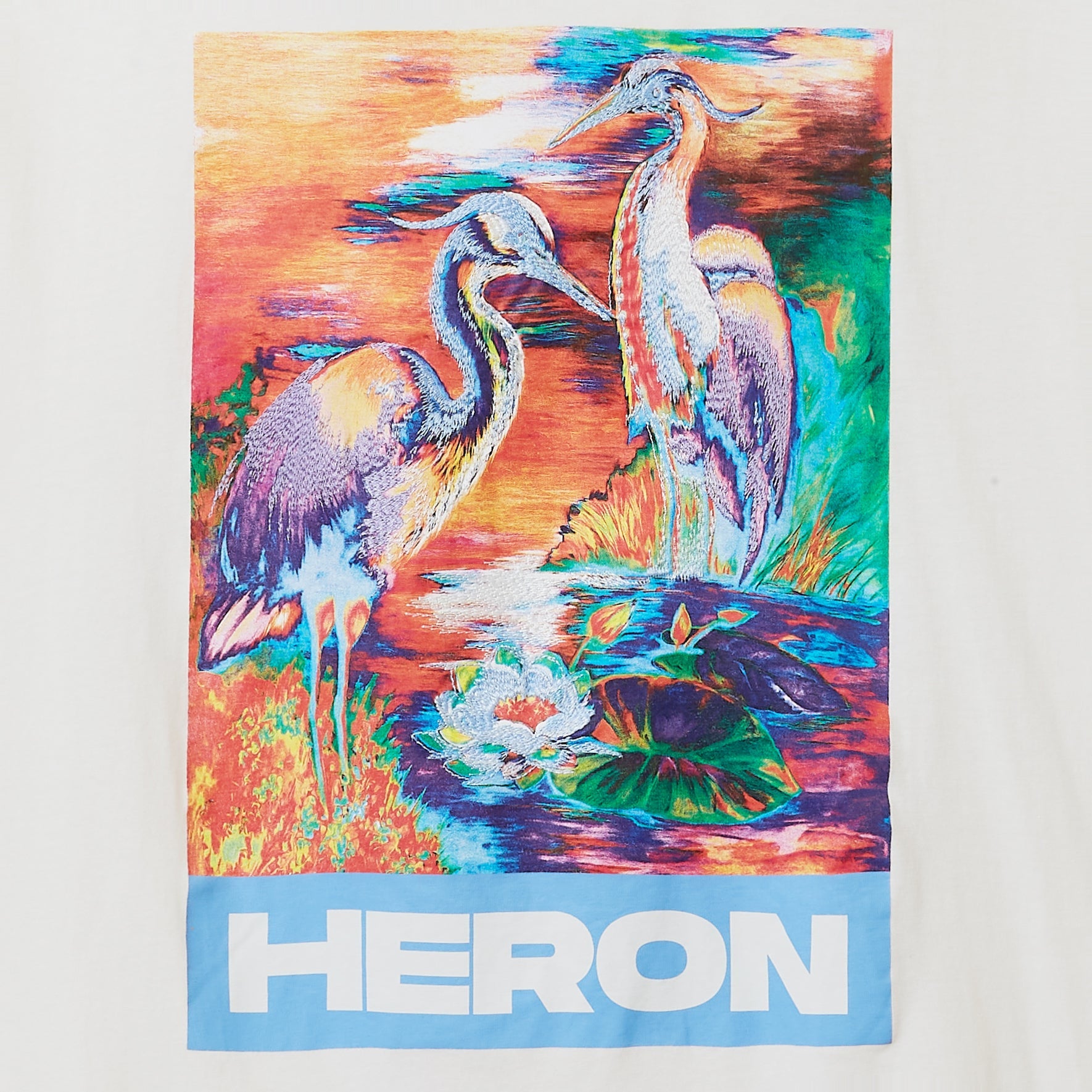 HERON PRESTON T-Shirt Over Heron Colors White Multi | Isetan KL Online Store