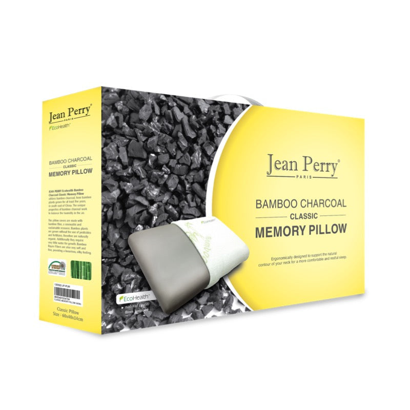 JEAN PERRY Ecohealth Bamboo Charcoal Classic Memory Pillow | Isetan KL Online Store