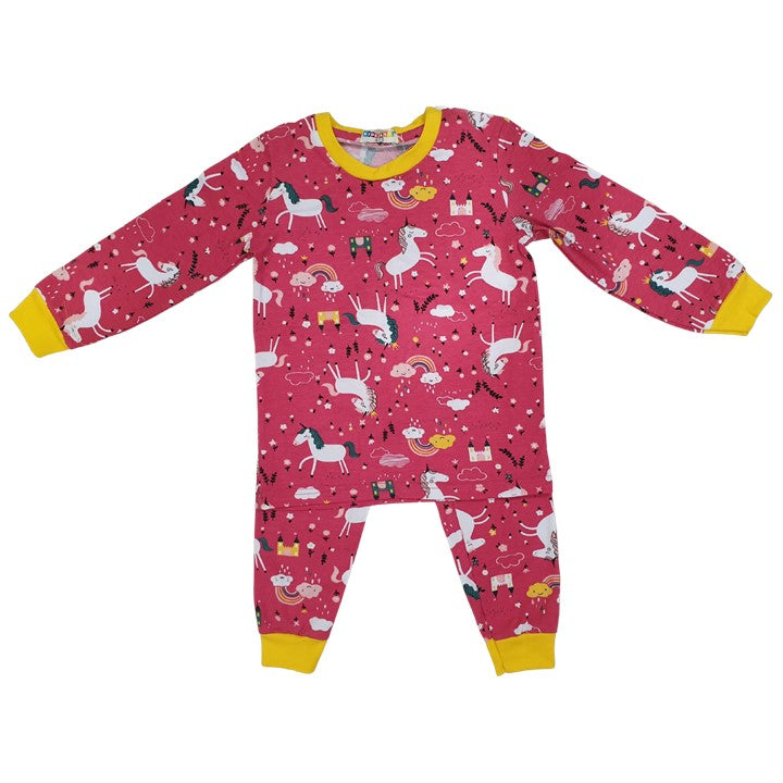 KIDS & CO. Pyjamas (Dark Pink Unicorn) | Isetan KL Online Store