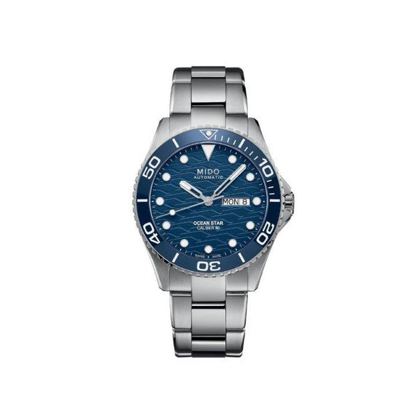 MIDO Ocean Star 200C Men's Automatic Watch (Blue) | Isetan KL Online Store