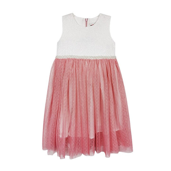 MINI PINK Mini Pink Girl Gorgeous Hologram White Party Dress | Isetan KL Online Store