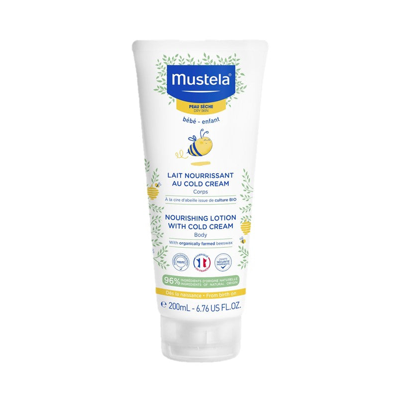 MUSTELA NOURISHING LOTION WITH COLD CREAM BODY WITH ORGANICALLY FARMED BEESWAX 200ML | Isetan KL Online Store