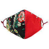 SIMPLY K Simply K Spring Garden Black + Red Fashion Face Mask (Red) | Isetan KL Online Store