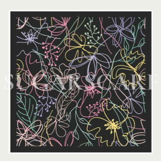 SUGARSCARF MYSTIC FOREST COLLECTION (BLACK SERIES SQUARE) | Isetan KL Online Store