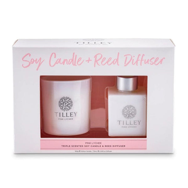 TILLEY Pink Lychee Candle & Reed Gift Pack | Isetan KL Online Store