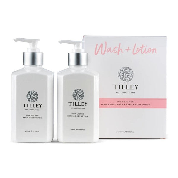 TILLEY Pink Lychee Wash & Lotion Twin Pack (2 x 400ml) | Isetan KL Online Store