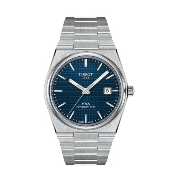 TISSOT T-Classic PRX Powermatic 80 Gent Watch (Blue Dial) | Isetan KL Online Store