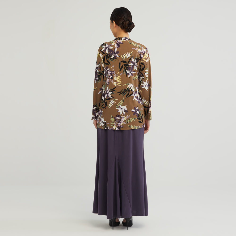 TOTAL WOMEN Cardigan Blouse (Brown / Purple) | Isetan KL Online Store