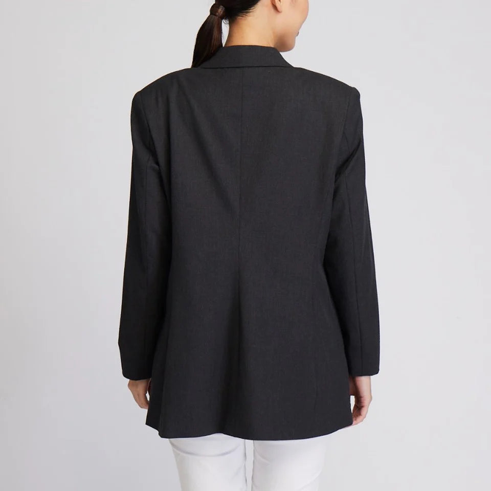 TOTAL WOMEN Double Breasted Jacket (Dark Grey) | Isetan KL Online Store